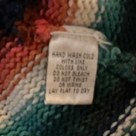 Allison Brittney Women's XL Striped Button Up Cardigan Sweater Multicolor​ - Picture 7 of 8